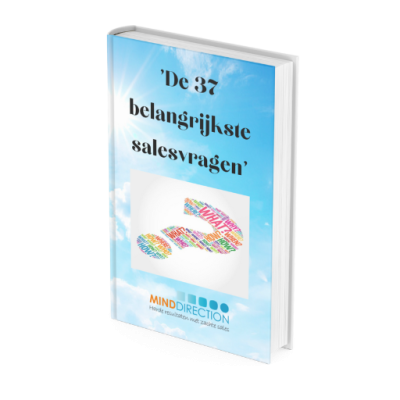 Cover e-book De 37 belangrijkste salesvragen - MindDirection